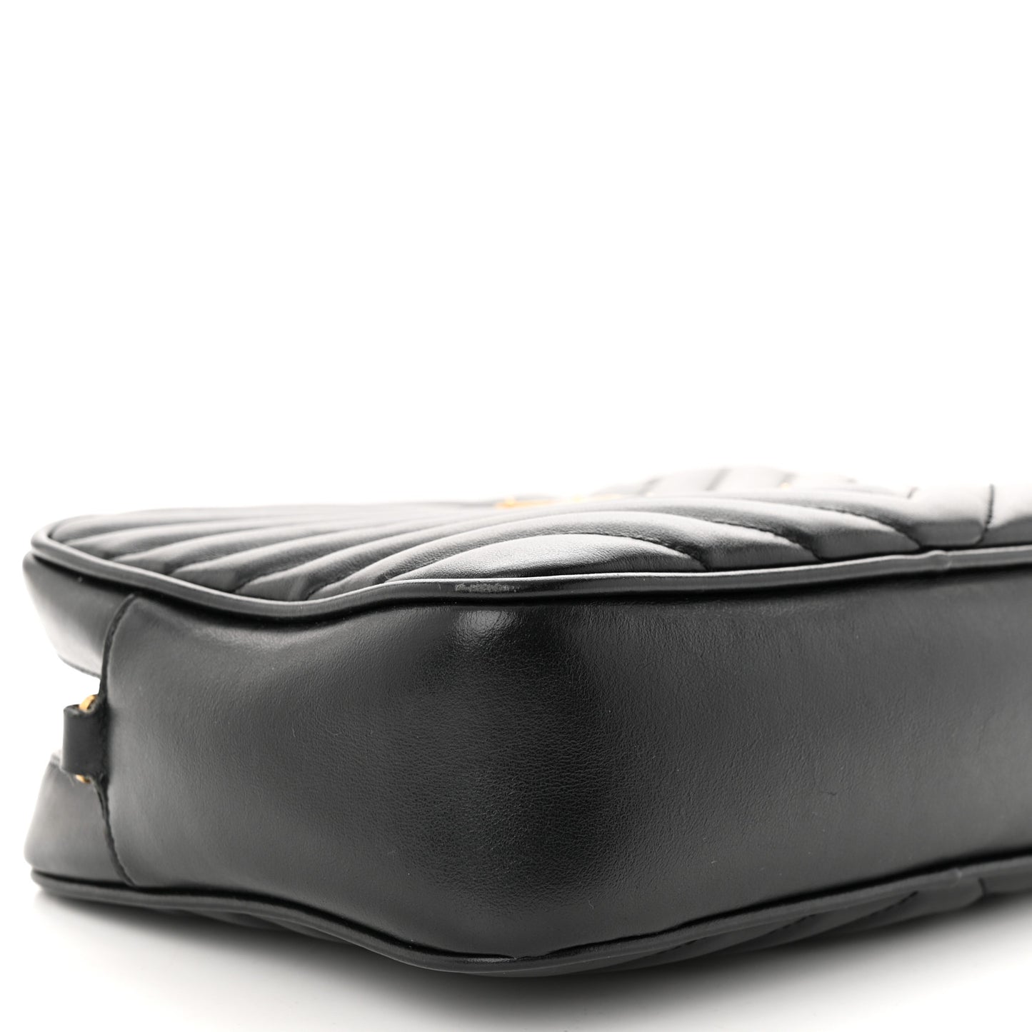 Calfskin Matelasse Monogram Lou Camera Bag Black