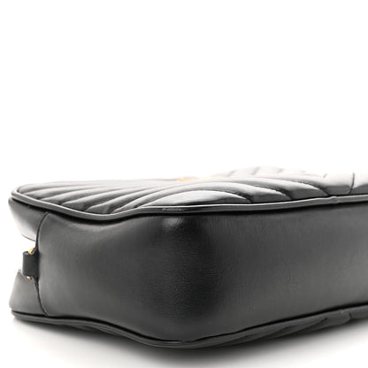 Saint Laurent Calfskin Matelasse Monogram Lou Camera Bag Black 9 of 16