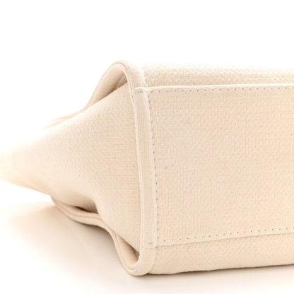 Chanel Mixed Fibers Small Deauville Tote White 10 of 13