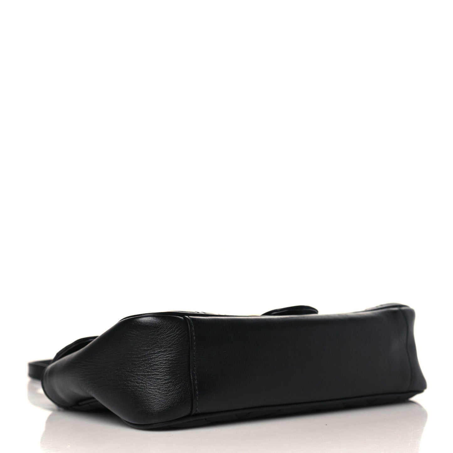 Calfskin Matelasse Small GG Marmont Shoulder Bag Black