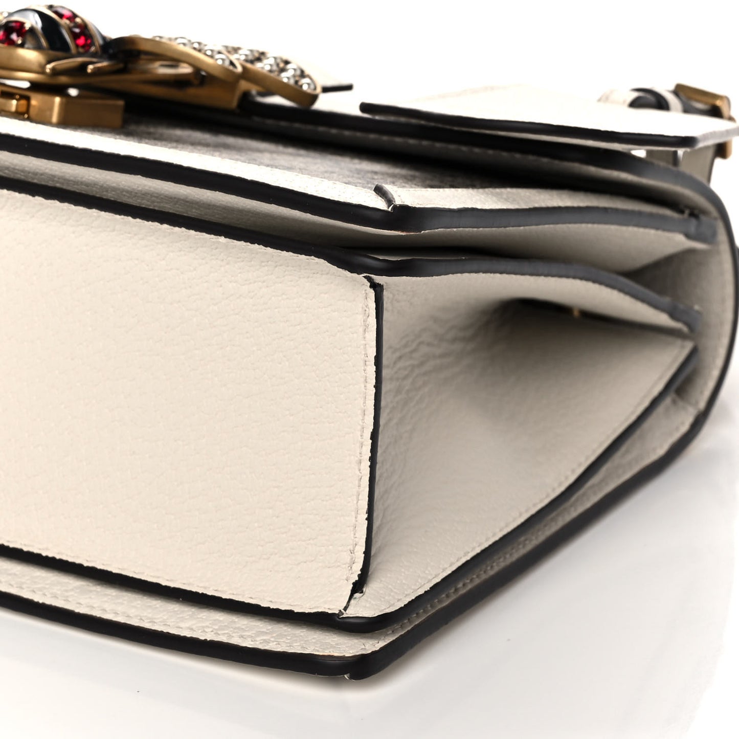 GG Supreme Monogram Small Queen Margaret Top Handle Bag White