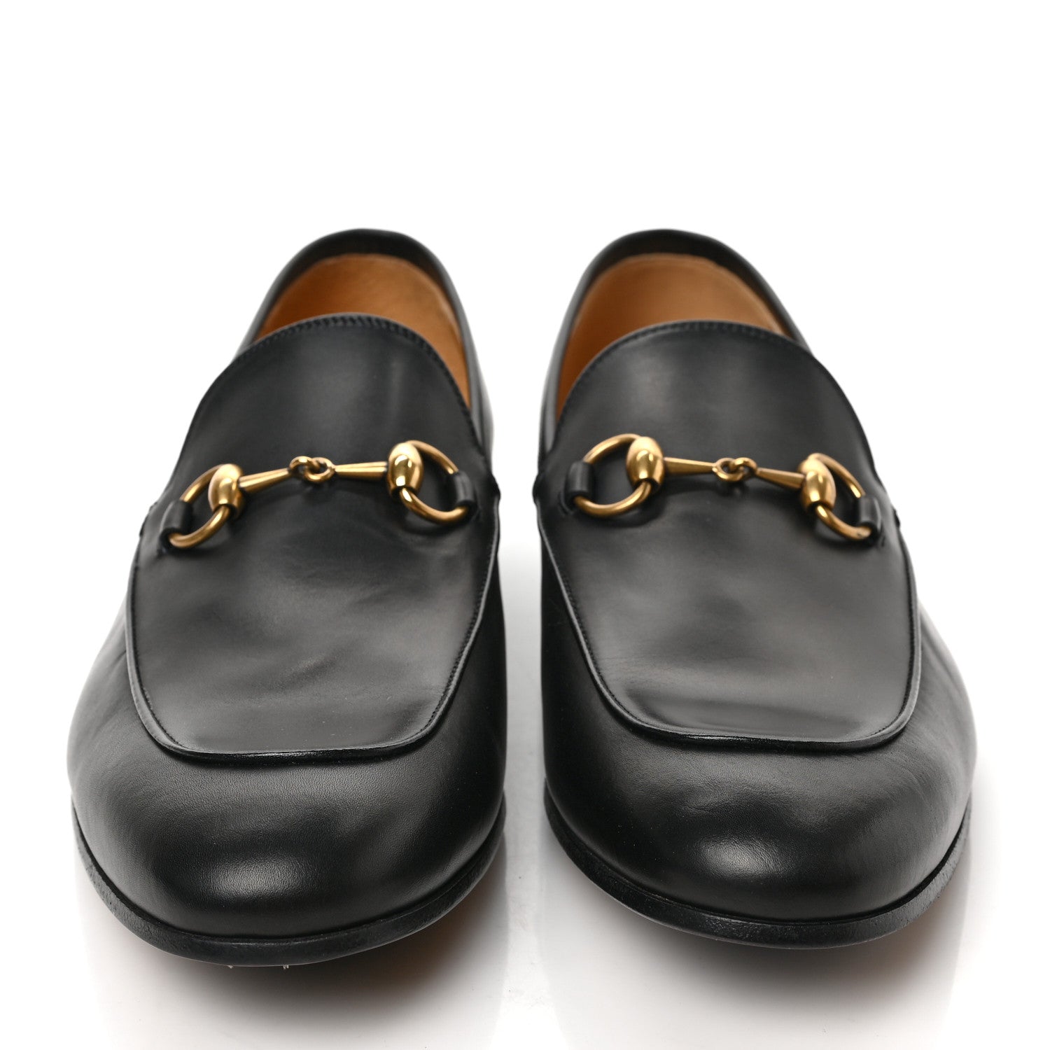 Gucci Calfskin Horsebit Mens Jordaan Loafers 9 Black 2 of 9