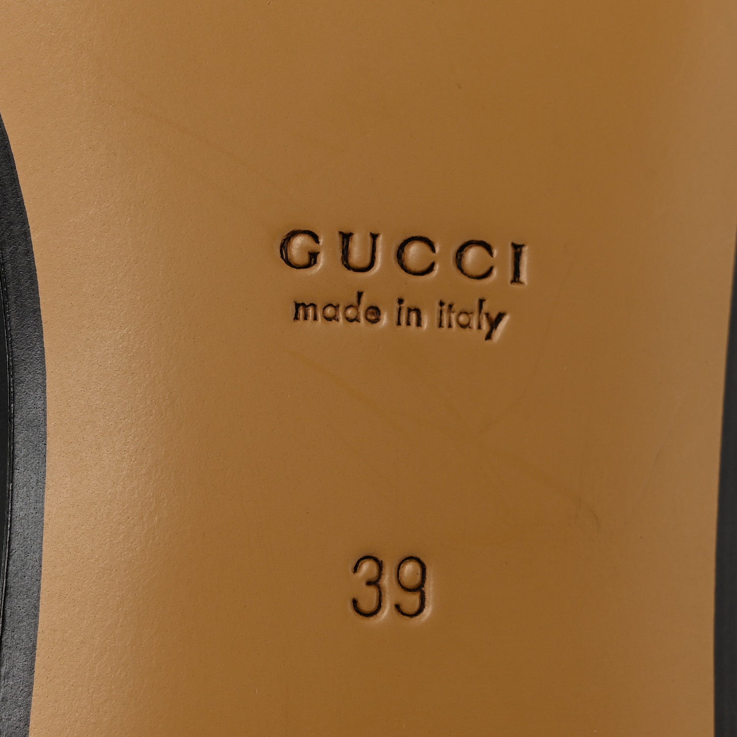 Gucci Calfskin Womens Jordaan Loafers 39 Black 8 of 10