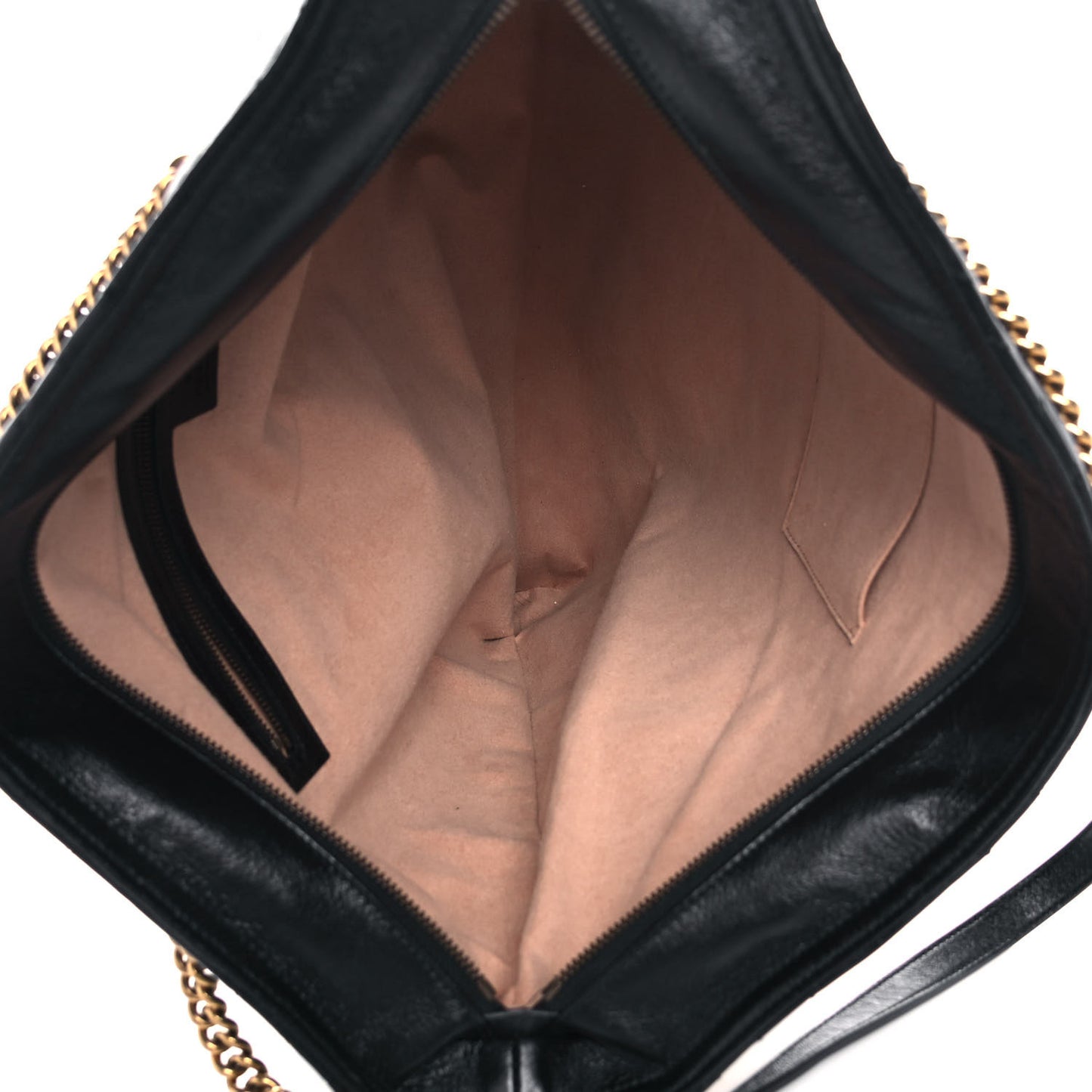 Azalea Calfskin Matelasse Large GG Marmont Slim Tote Black