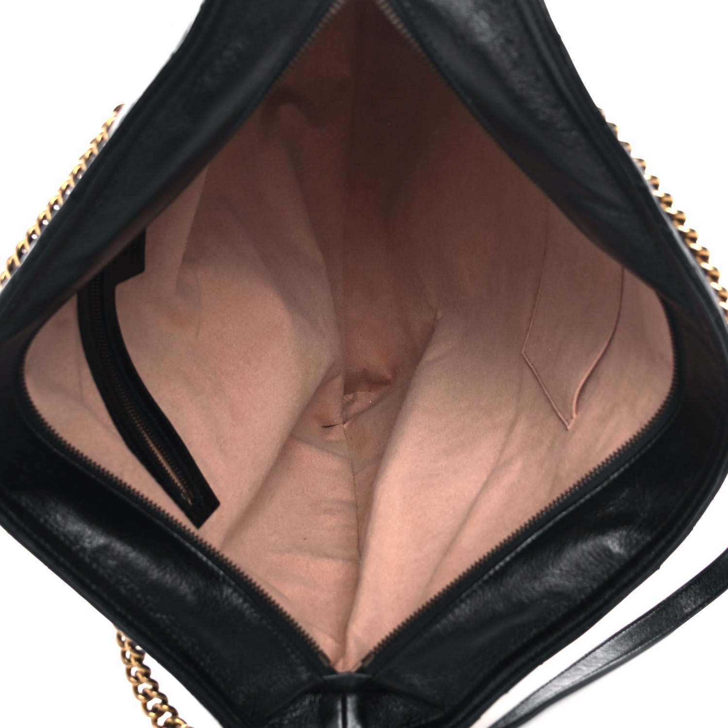 Gucci Azalea Calfskin Matelasse Large GG Marmont Slim Tote Black 4 of 10