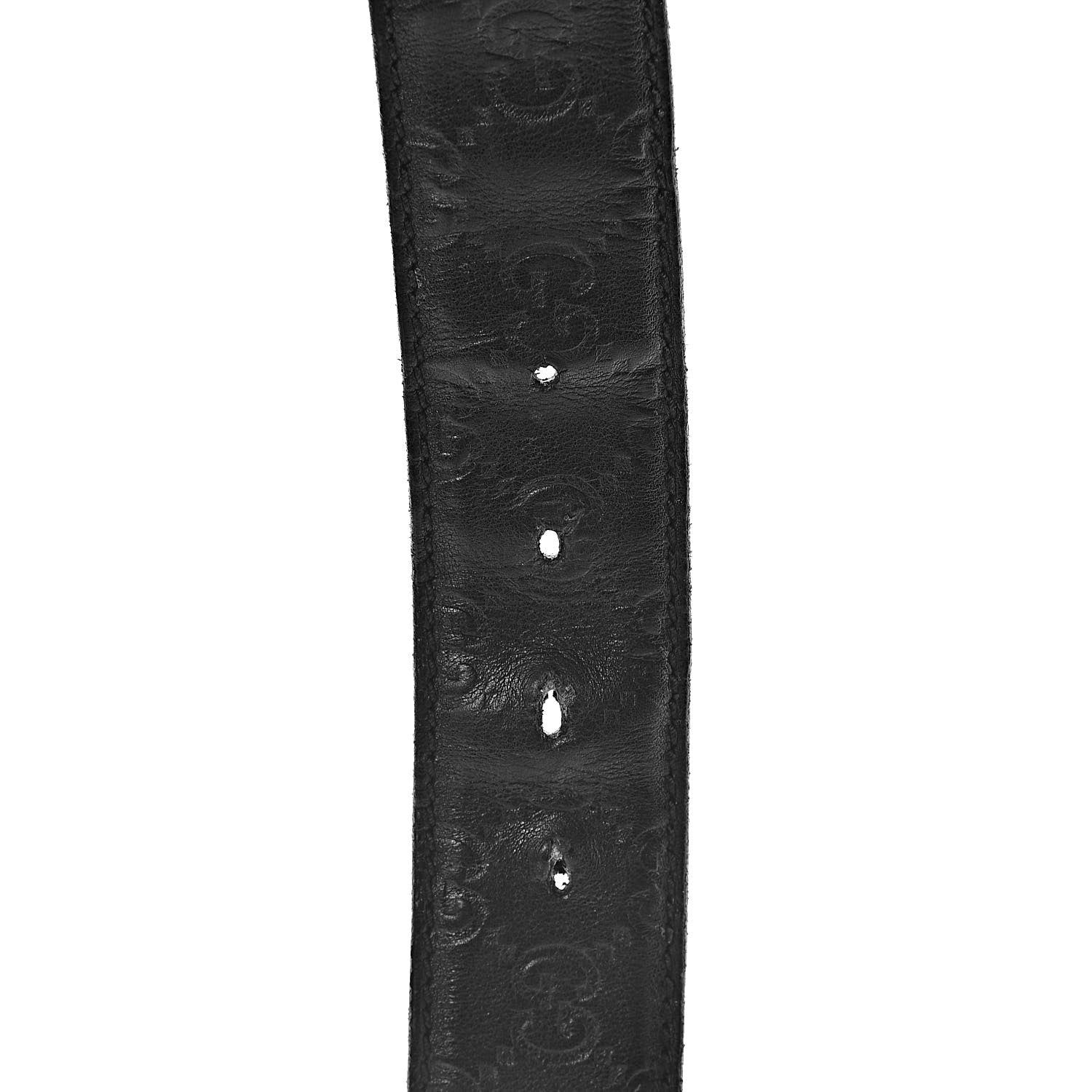 Gucci Guccissima Interlocking G Belt 100 40 Black 4 of 10