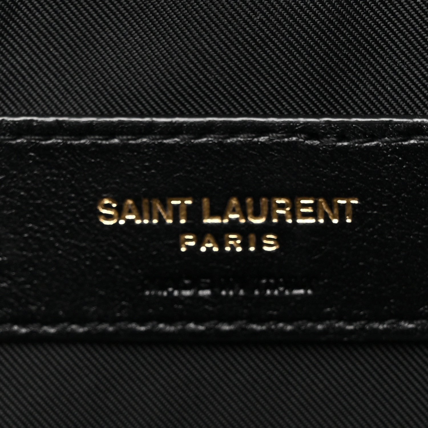 Saint Laurent Lambskin Quilted Gaby Cosmetic Pouch Black 7 of 11