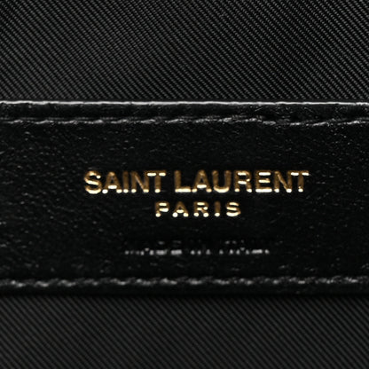 Saint Laurent Lambskin Quilted Gaby Cosmetic Pouch Black 7 of 11