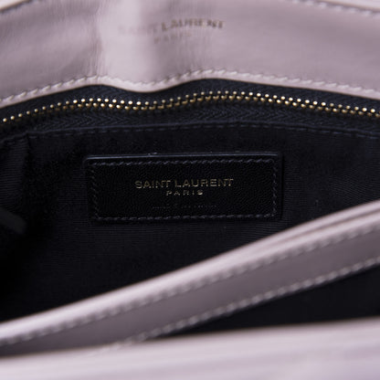 Saint Laurent Calfskin Y Quilted Monogram Toy Loulou Satchel Light Natural 8 of 8