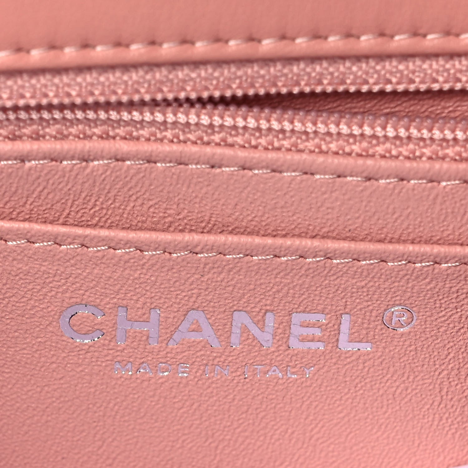Chanel Lambskin Quilted Mini Rectangular Flap Dark Pink 6 of 9