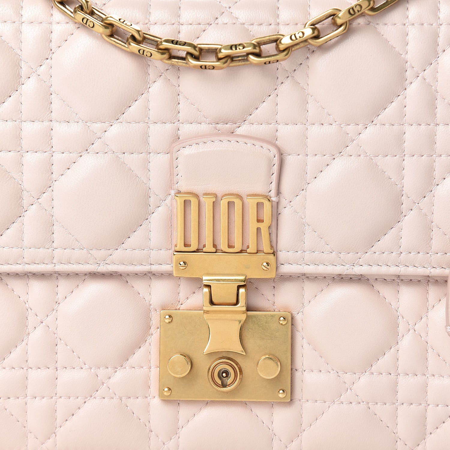 Christian Dior Lambskin Cannage Large Dioraddict Flap Rose Poudre 8 of 17