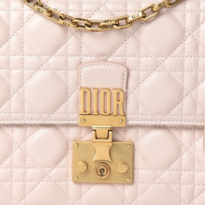 Christian Dior Lambskin Cannage Large Dioraddict Flap Rose Poudre 8 of 17