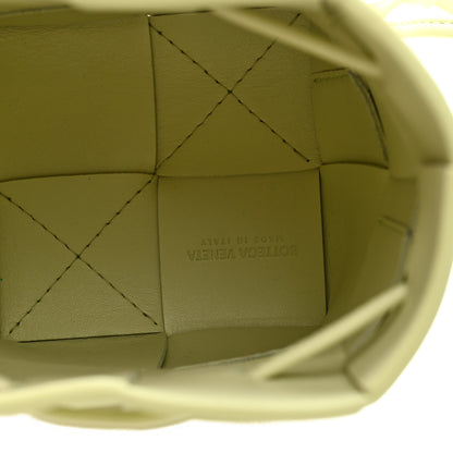 Bottega Veneta Nappa Maxi Intrecciato Mini Cassette Bucket Bag Lemon Washed 6 of 9