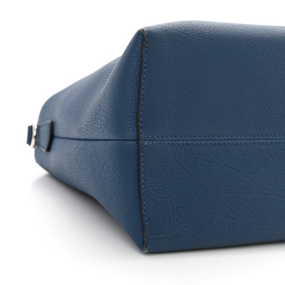 Fendi Vitello Camargue Large By The Way Boston Bag Blue 10 of 14