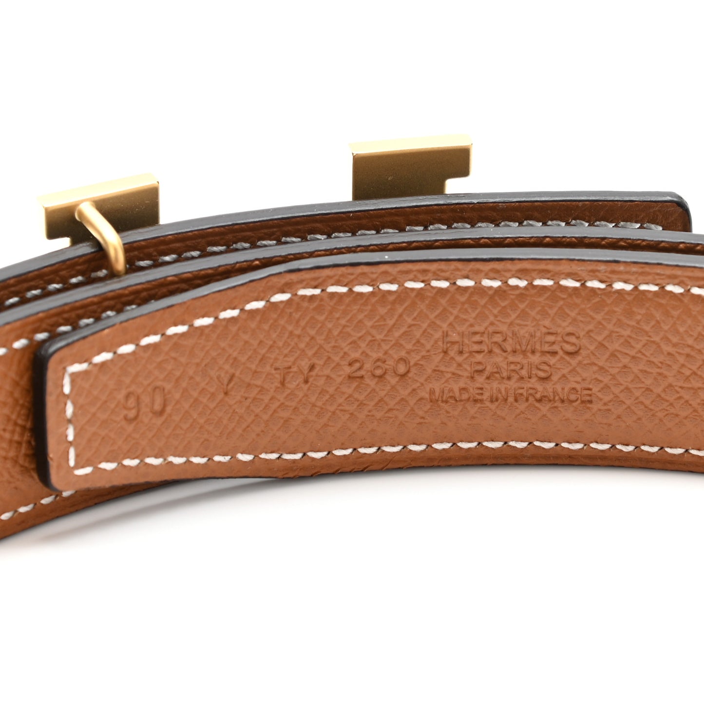 Swift Epsom 24mm Mini Constance Guilloche H Belt 90 Black Gold
