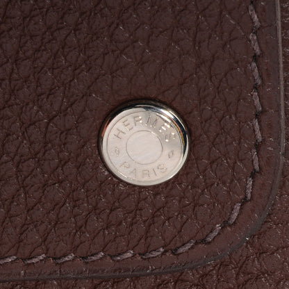 Hermes Taurillon Clemence Playing Cards Holder Chocolate 5 of 9