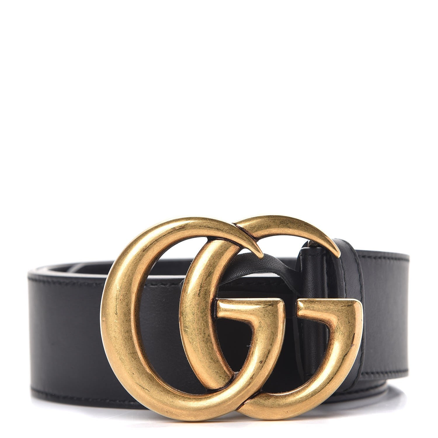Gucci Calfskin Double G 40mm Belt 80 32 Black 1 of 6