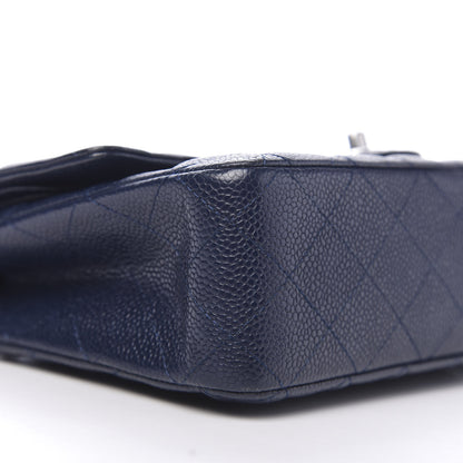 Chanel Caviar Quilted Medium Double Flap Navy 9 of 11