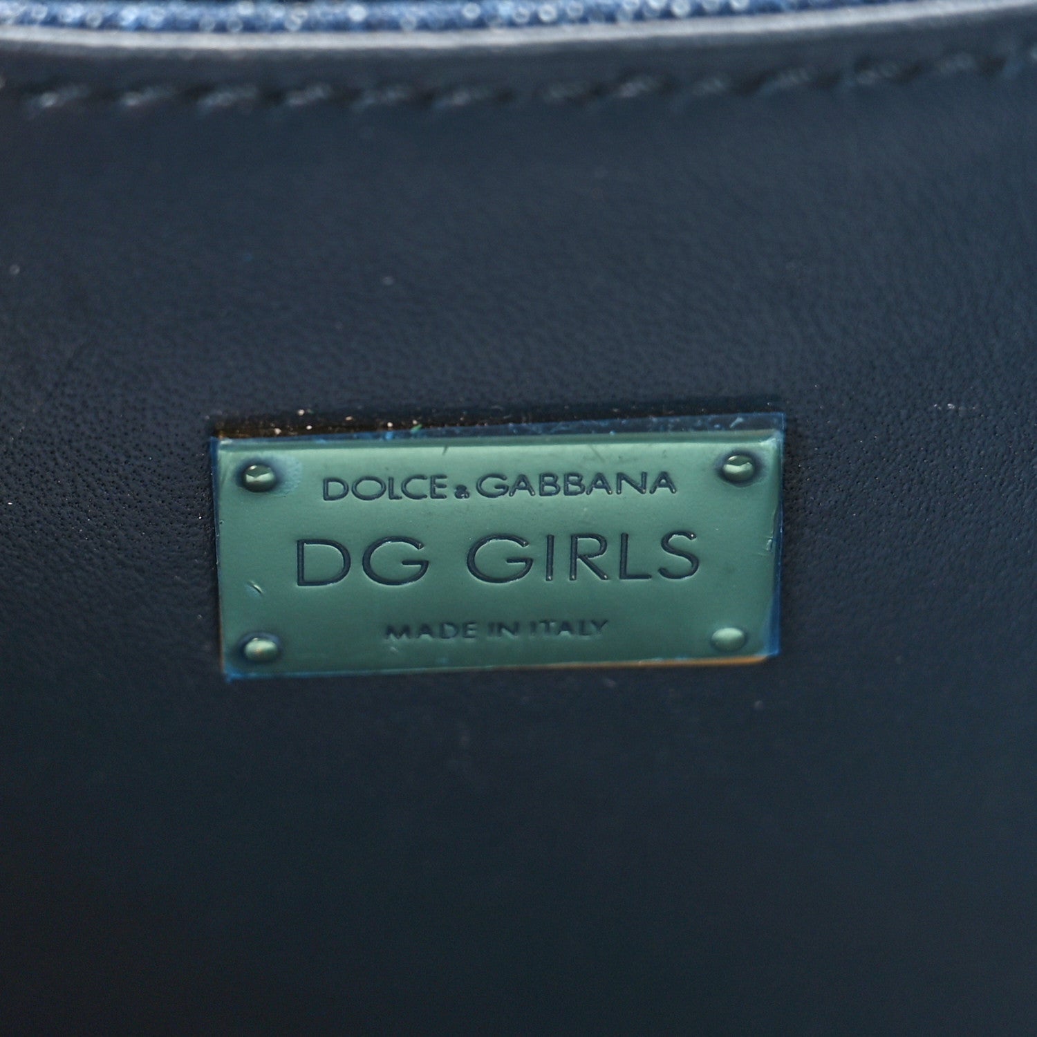Dolce & Gabbana Denim DG Girls Shoulder Bag Blue 6 of 8