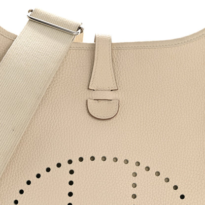 Hermes Taurillon Clemence EVELYNE III PM Beton 8 of 13