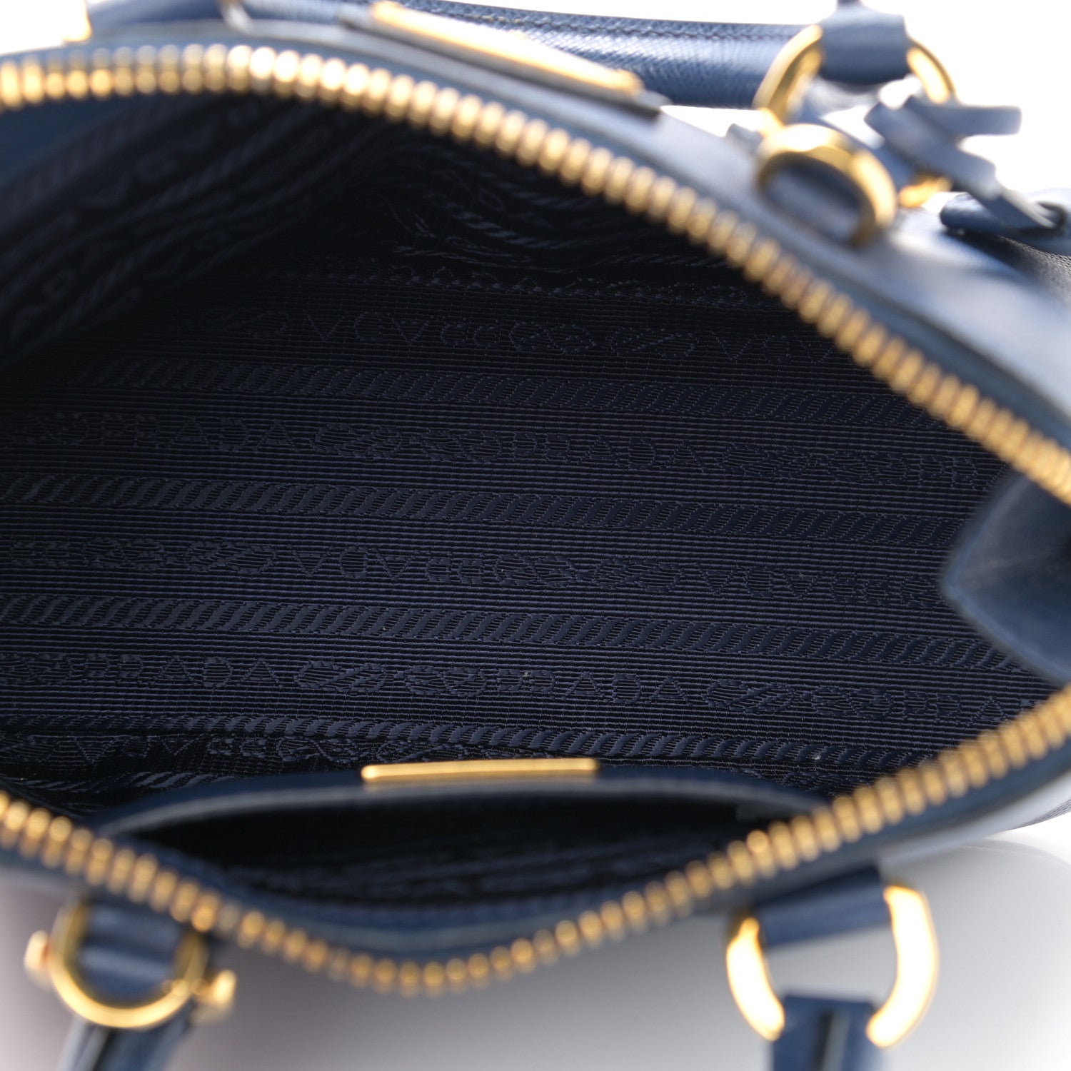 Prada Saffiano Lux Mini Promenade Tote Azzurro 4 of 10