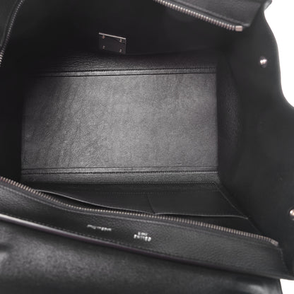 Celine Drummed Calfskin Suede Medium Trapeze Black 6 of 14