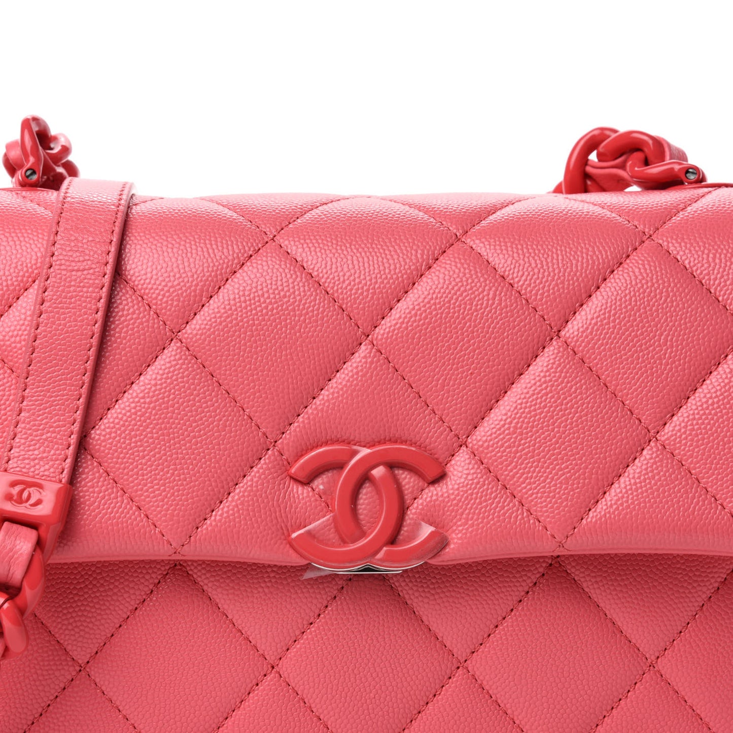 Caviar Quilted My Everything Flap Pink
