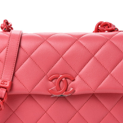 Chanel Caviar Quilted My Everything Flap Pink 10 of 10