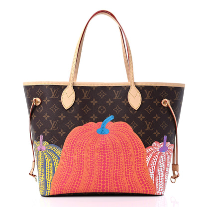 Louis Vuitton LV X YK Monogram Kusama Pumpkin Neverfull MM 3 of 11