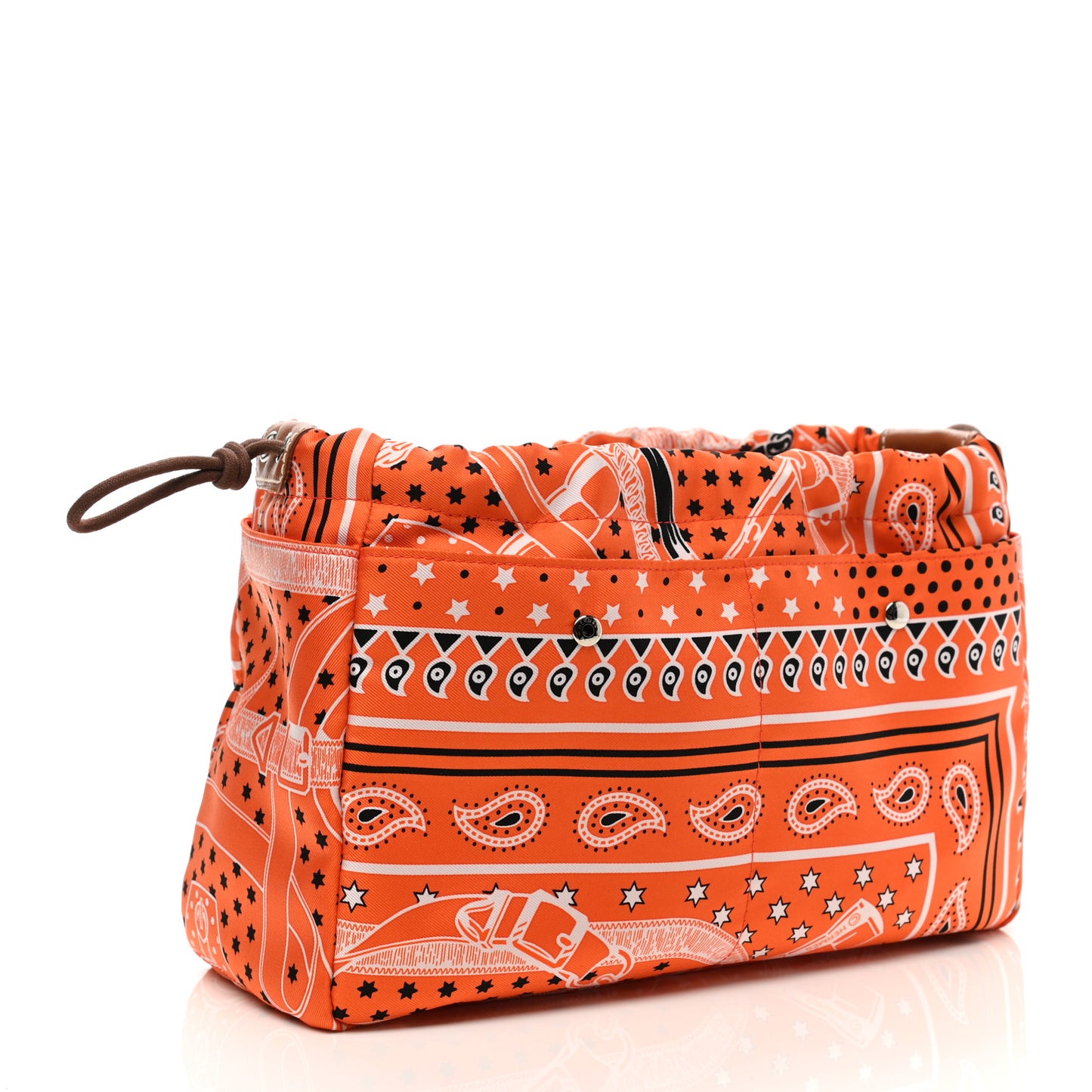 Barenia Silk Eperons d'Or Fourbi 25 MM Pouch Orange Fauve