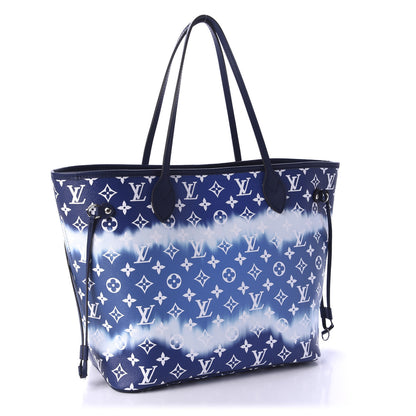 Louis Vuitton Monogram Escale Neverfull MM Blue 3 of 11