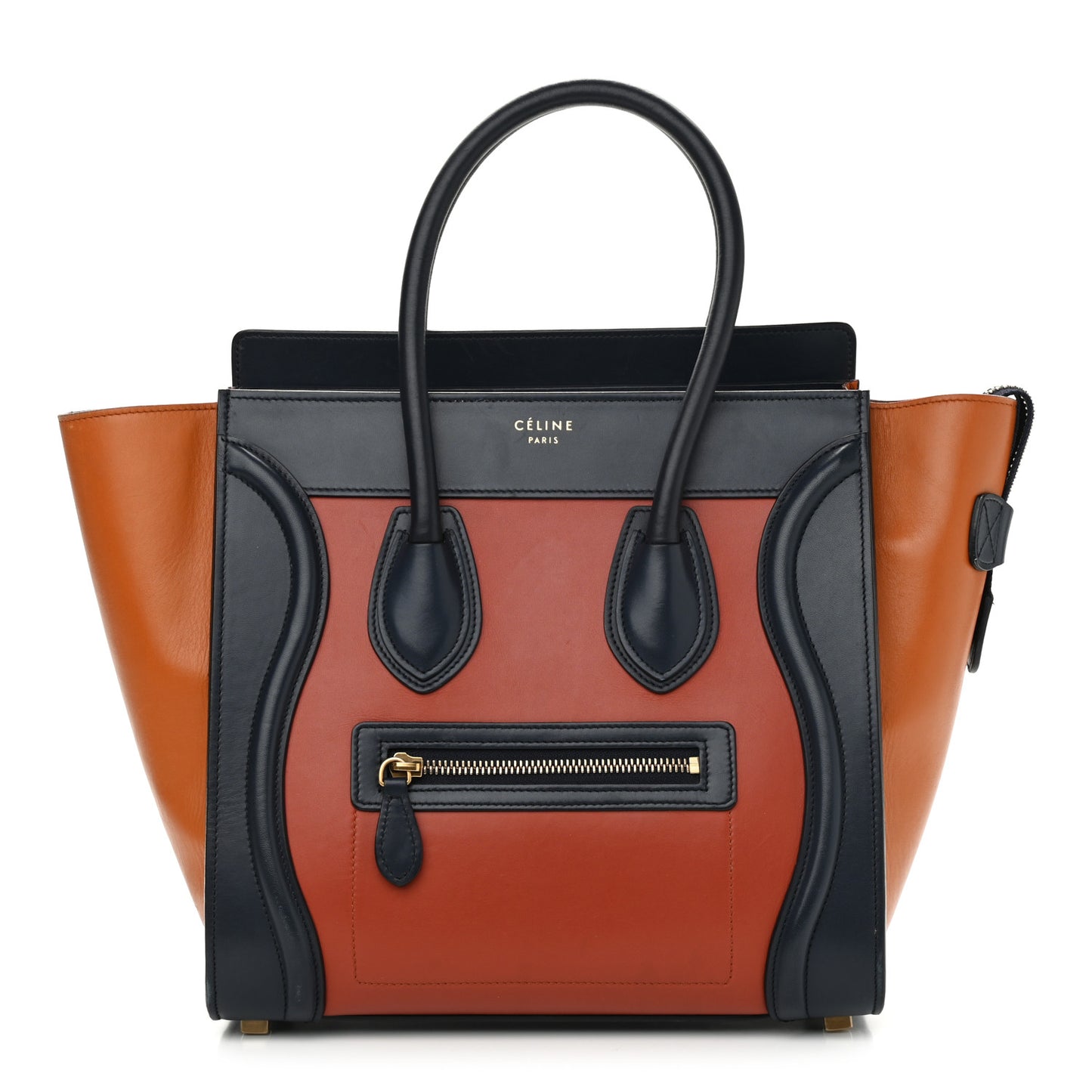 Smooth Calfskin Micro Tri-Color Luggage Brick