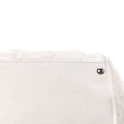 Chanel Iridescent Calfskin Chic Quilt Bowling Bag White 15 of 21