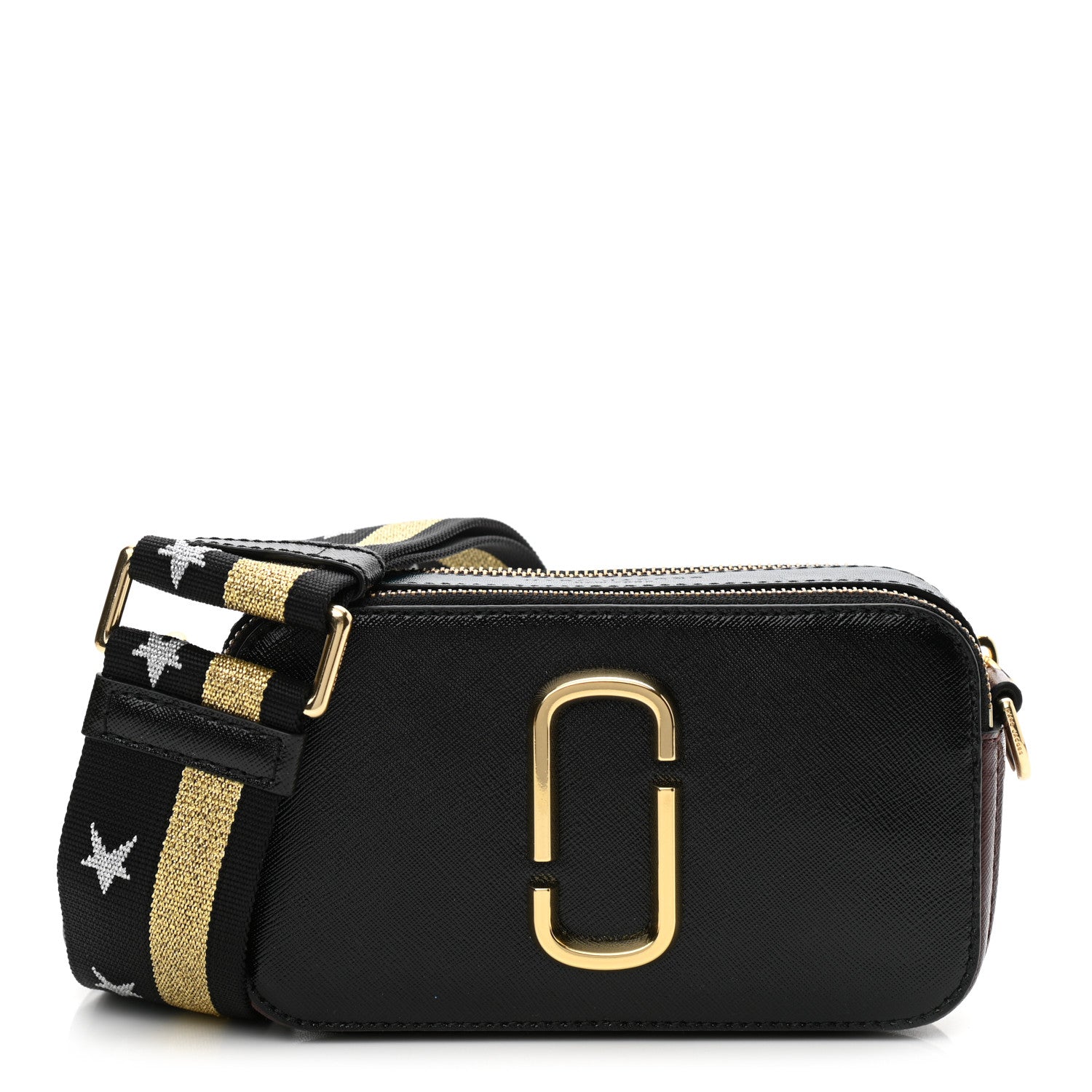 Marc Jacobs Saffiano Small Snapshot Camera Bag Black Multi 1 of 10