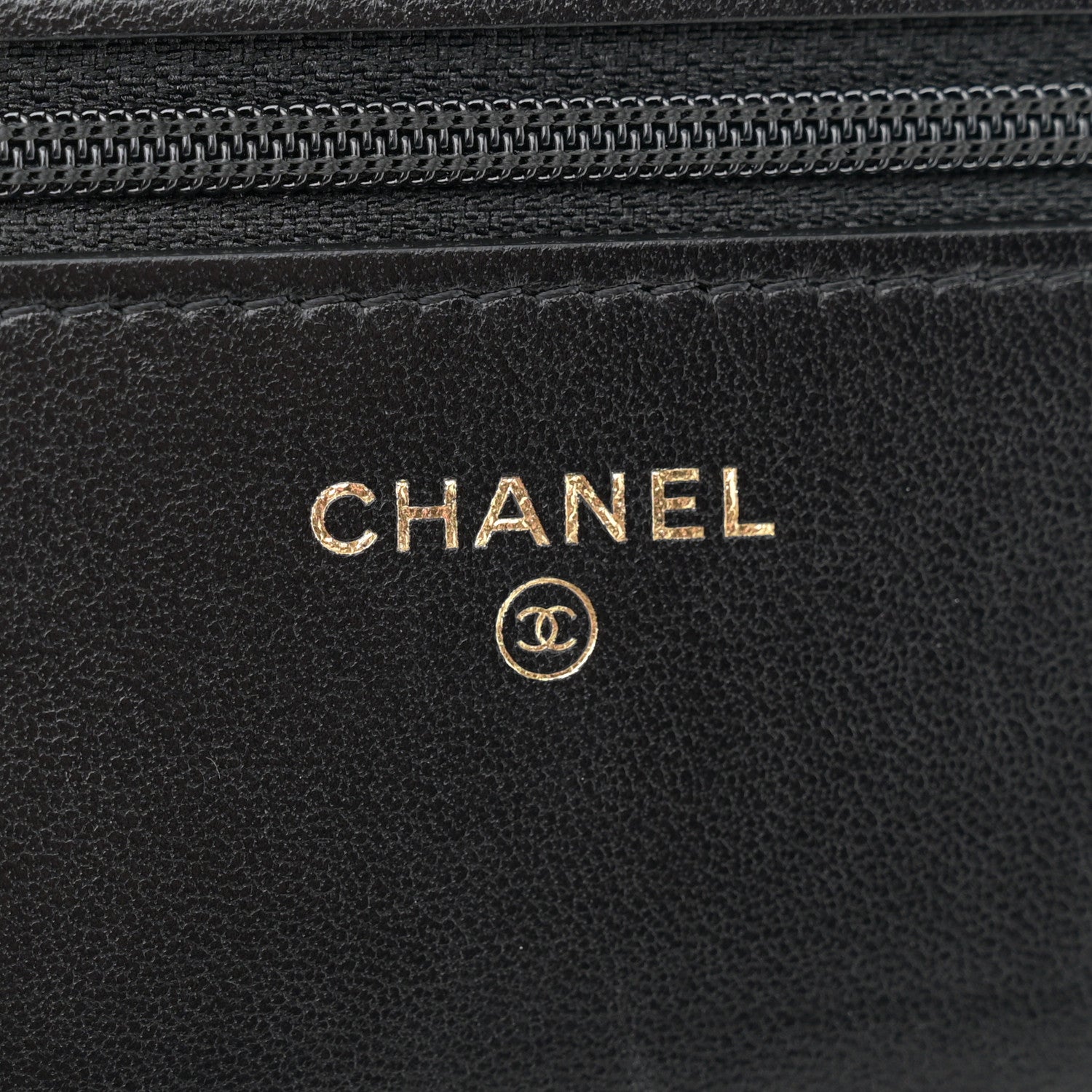 Chanel Lambskin Quilted CC Wallet On Chain WOC Black 6 of 14