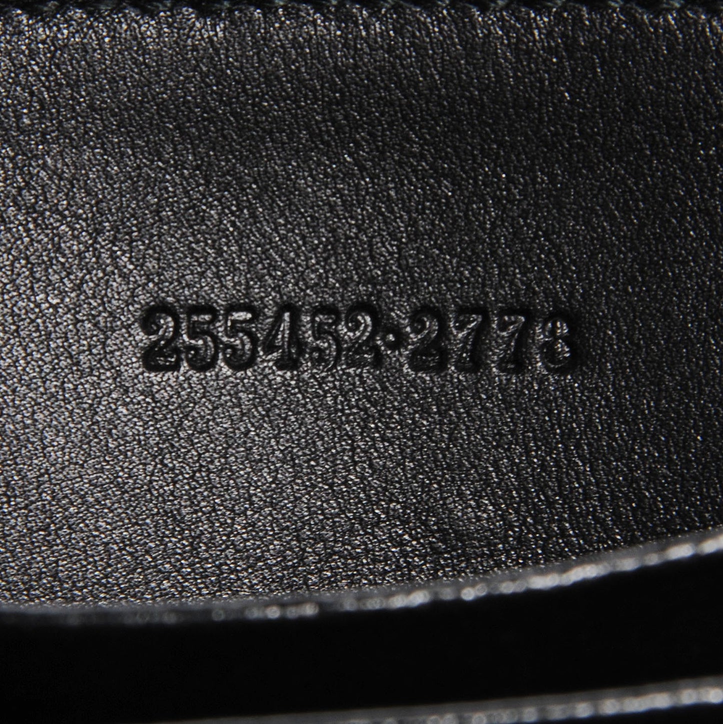 Guccissima Zip Around Card Case Black