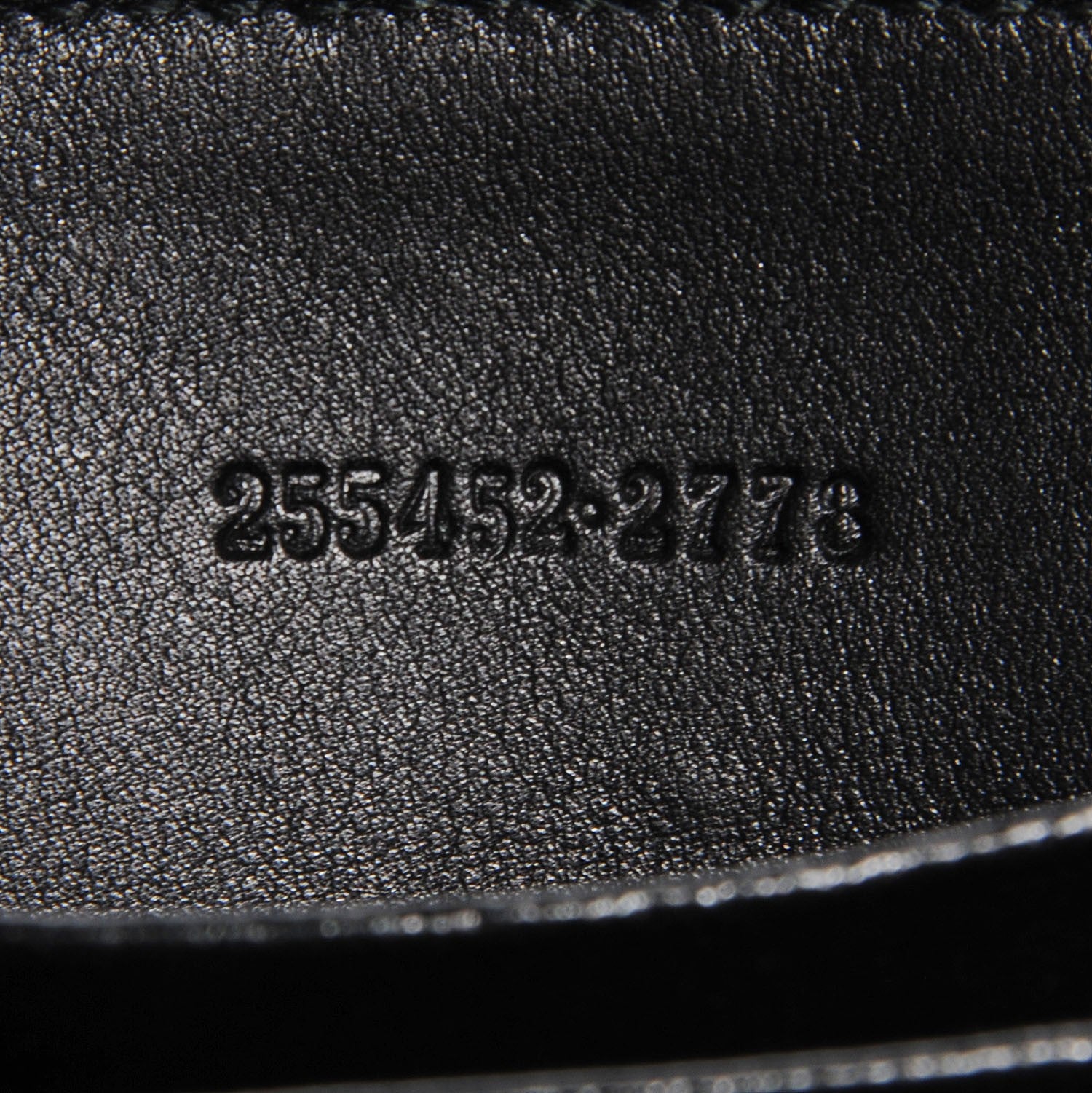 Gucci Guccissima Zip Around Card Case Black 7 of 7