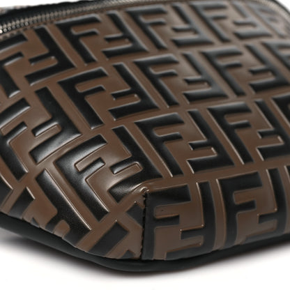 Fendi Vitello Century Bi-Color FF 1974 Embossed Belt Bag Maya Black 9 of 10