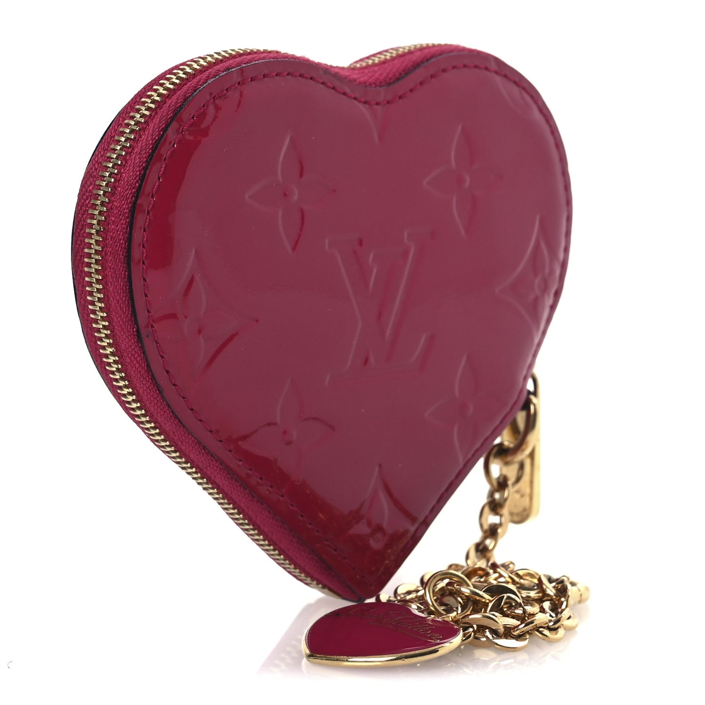 Vernis Heart Coin Purse Rose Indien