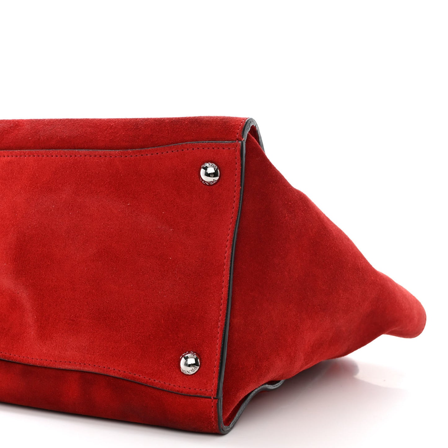 Scamosciato Suede Twin Pocket Tote Porpora