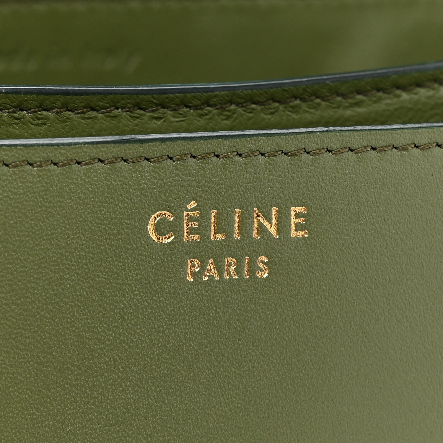 Celine Box Calfskin Classic Box Medium Flap Bag Army Green 7 of 11