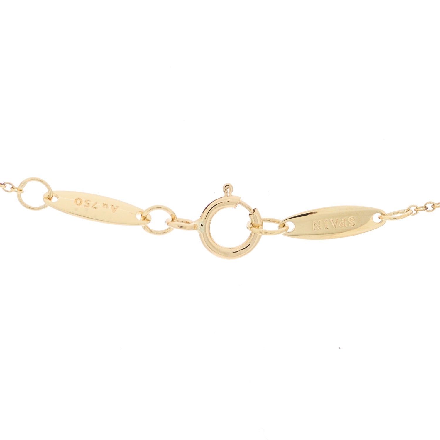 Tiffany 18K Yellow Gold Elsa Peretti Letter A Pendant Necklace 5 of 5