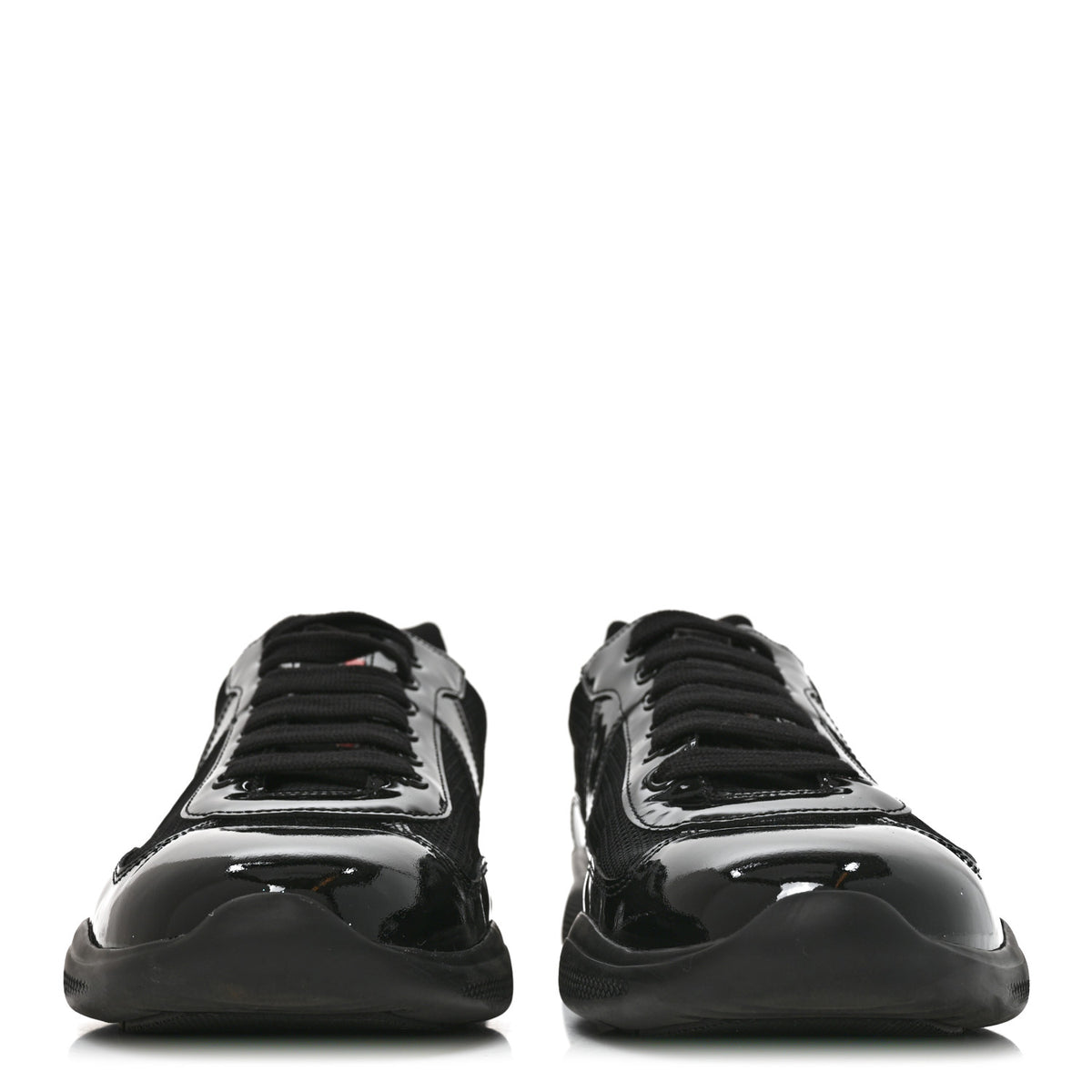 Patent Mens America's Cup Patchwork Sneakers 11 Black