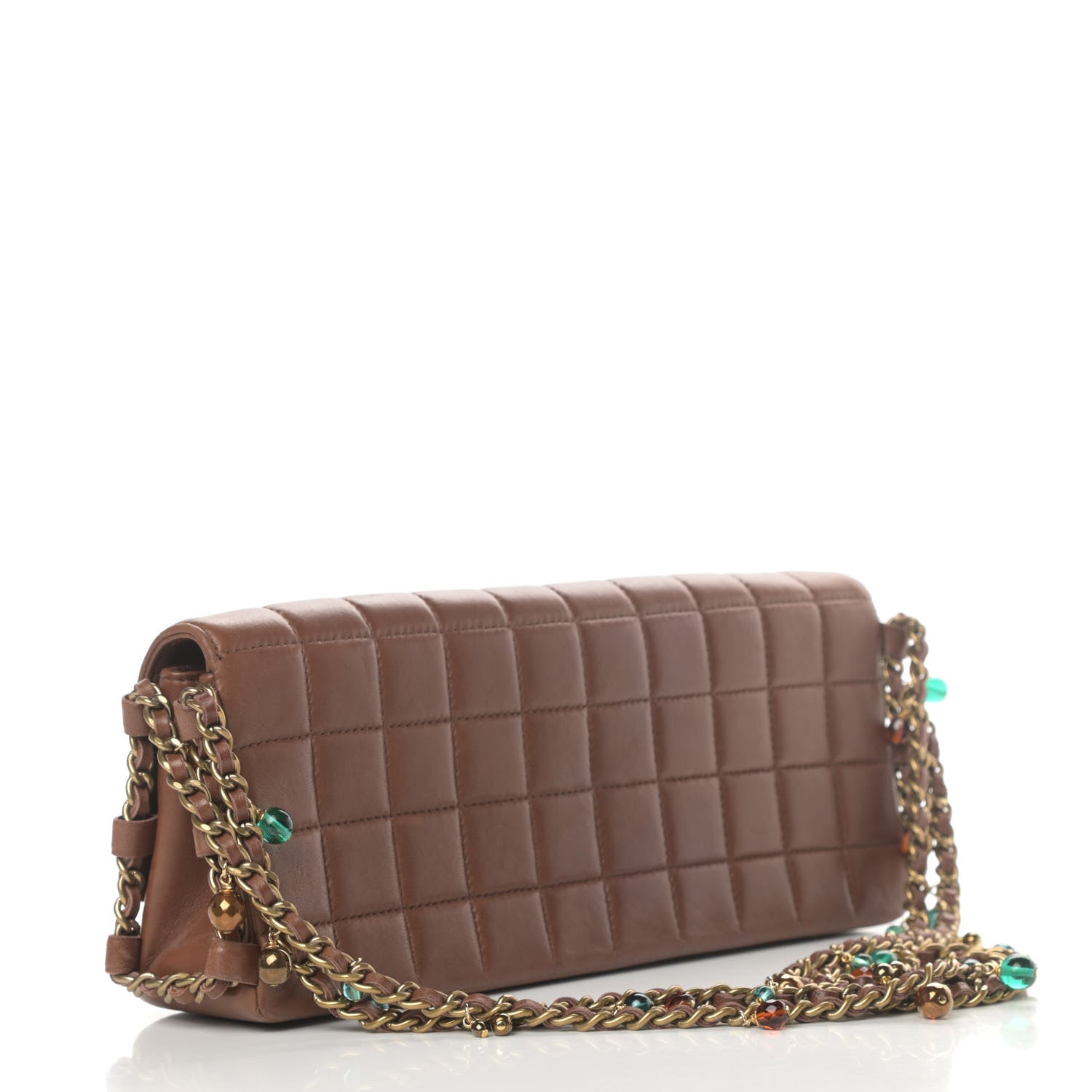 Chanel Lambskin East West Chocolate Bar Flap Brown 3 of 15