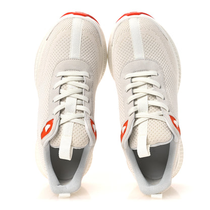 Hermes Technical Knit Suede Heros Sneakers 38 White 6 of 12