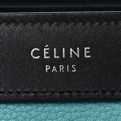 Celine Drummed Calfskin Nubuck Nano Tri-Color Luggage Glacier Red Black 5 of 8