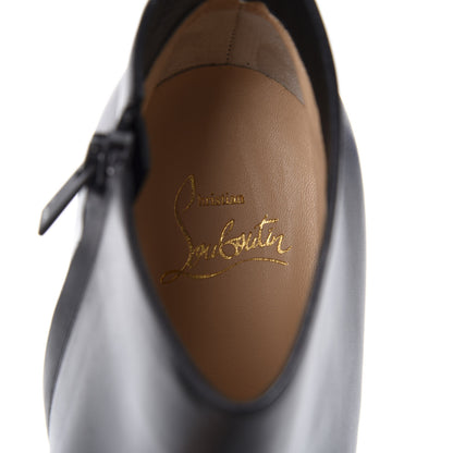 Christian Louboutin Calfskin Belle 85 Ankle Boots 38.5 Black 6 of 9