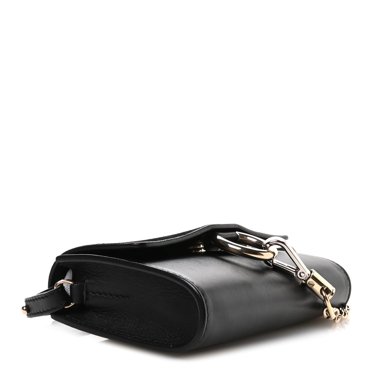 Chloe Suede Calfskin Mini Faye Shoulder Bag Black 4 of 10