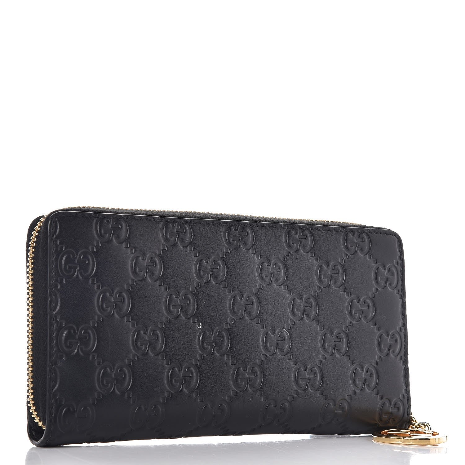 Gucci Guccissima Icon Zip Around Wallet Black 3 of 9