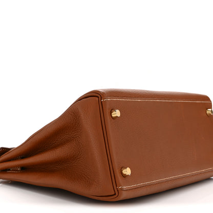 Hermes Barenia Faubourg Kelly Retourne 28 Fauve 9 of 12